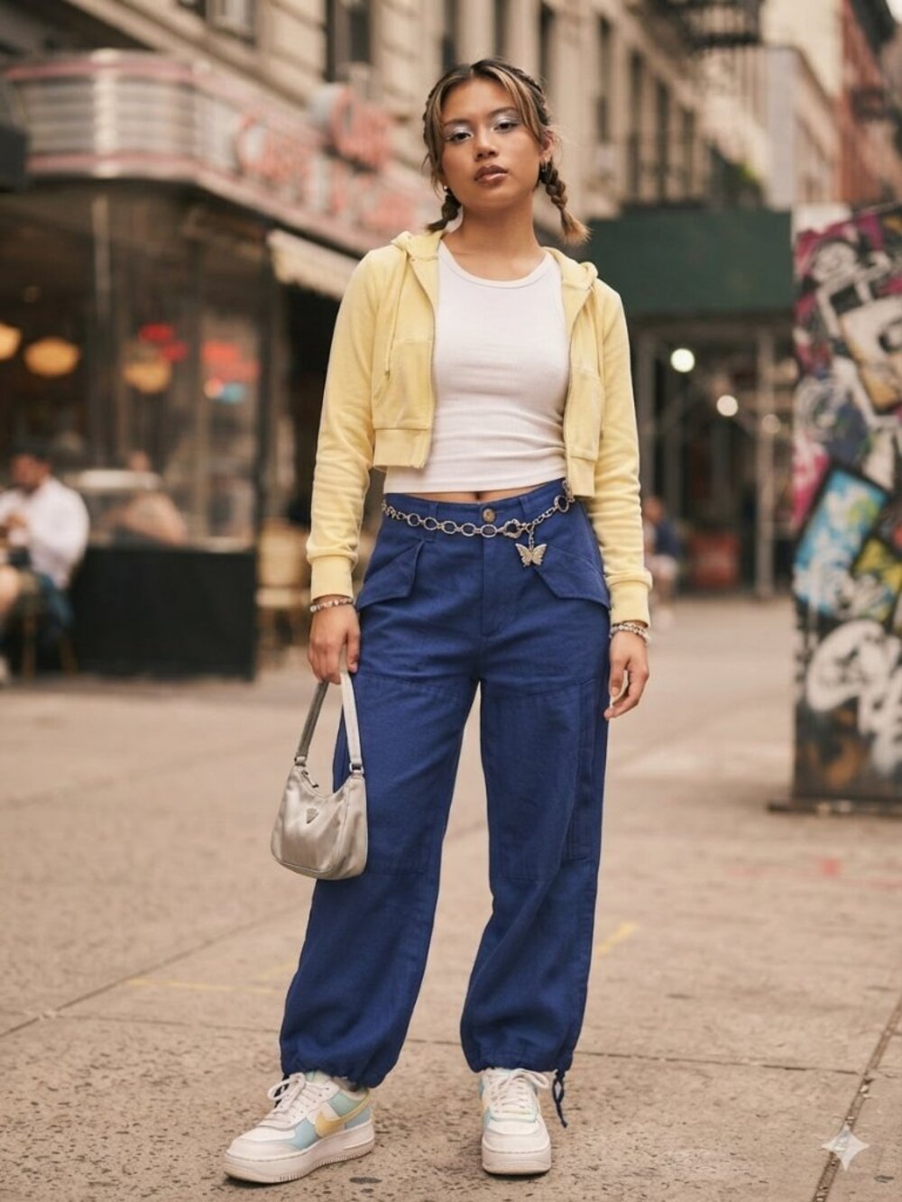 Y2K Vintage Polo Ralph Lauren Pants Blue Utility Pocket Workwear 100% Linen - Picture 12 of 13